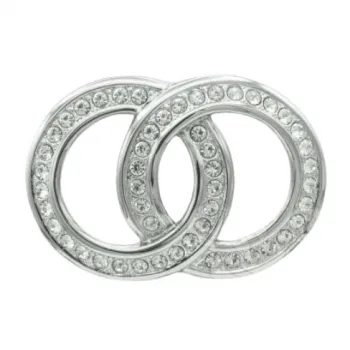 Design Gürtelschnalle Crystal Chain in Silber von Umjubelt
