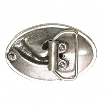 Design-Gürtelschnalle Koru Leaf hinten