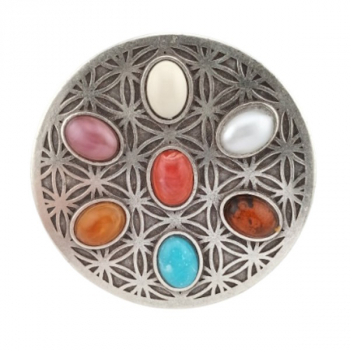 Preview: Design Belt Buckle Maori Dream by Umjubelt, nickel-free, top fashion style, unisex, for belts up to 4 cm wide