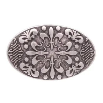 Design Gürtelschnalle Lilienornament von Umjubelt