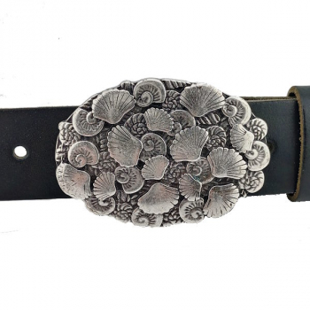 Preview: Design Gürtelschnalle Muschel Pool von Imjubelt