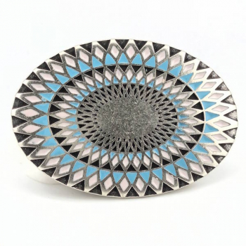 Design Gürtelschnalle Hopi rosa türkis | Umjubelt