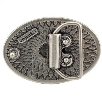 Design Belt Buckle Hopi pink turquoise - back