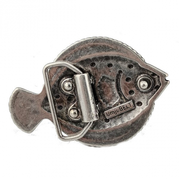 Preview: Design Belt Buckle Halibut - back