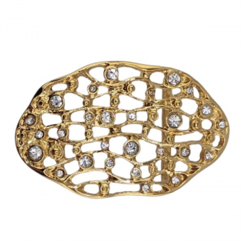 Preview: Design Gürtelschnalle Cristalchic in gold von Umjubelt