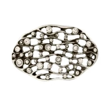 Design Gürtelschnalle Cristalchic in silber von Umjubelt