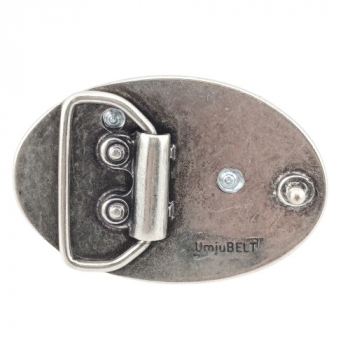 Preview: Design Belt Buckle Dachshund gold from Umjubelt - back