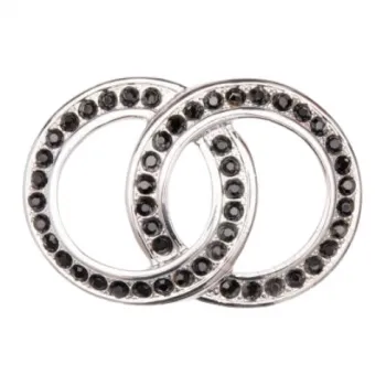 Design Gürtelschnalle Crystal Chain Black Stone von Umjubelt