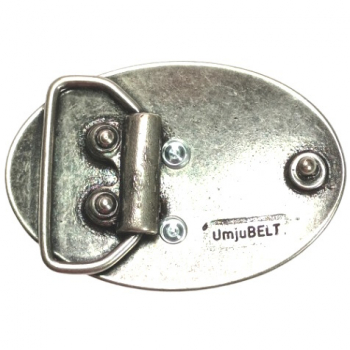 Design-Gürtelschnalle Teufelsherz hinten