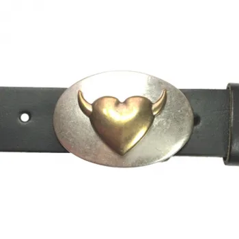 Design Belt Buckle Devils Heart with belt