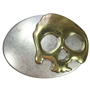 Design Belt Buckle Oval Skull | Umjubelt