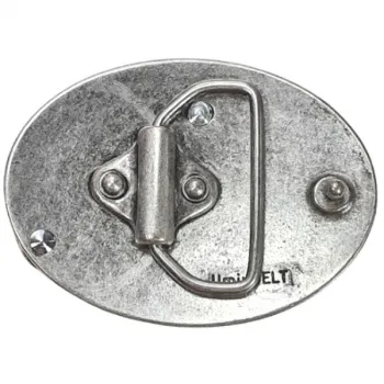 Design-Gürtelschnalle Ovaler Schädel hinten