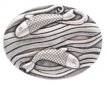 Design Belt Buckle Koi Pair | Umjubelt