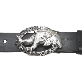 Design Belt Buckle Dolphin School from ByMora with belt