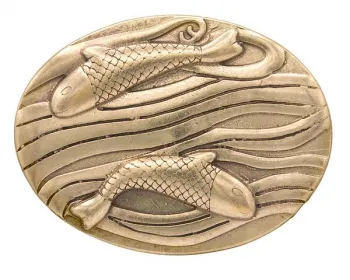Design Gürtelschnalle Koi Paar gold von Umjubelt