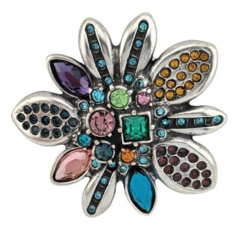 Preview: Design Gürtelschnalle Alison farbenfroh von Umjubelt, Fashion Style, nickelfrei, mehrfarbig, für Gürtel bis 4 cm Breite