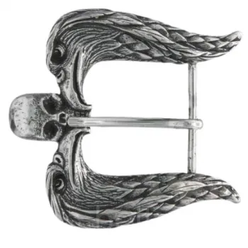 Design Halbschnalle Doppeladler Silber von Umjubelt