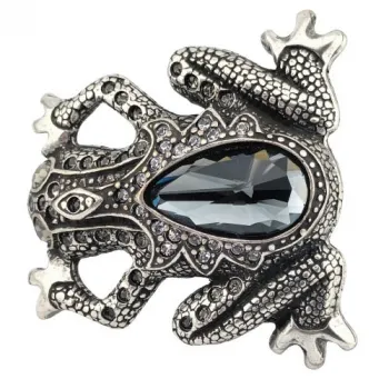 Design Belt Buckle Hippie Frog grey from Umjubelt