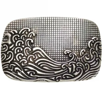 Design Belt Buckle Ocean Wave