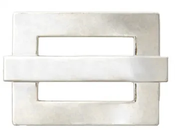 Design Gürtelschnalle Bride Island silber glänzend von Umjubelt