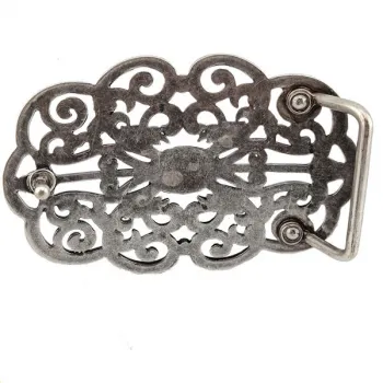 Design Belt Buckle Sunny silver from Umjubelt - back