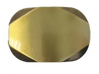 Design Gürtelschnalle Surfer gold matt von Umjubelt