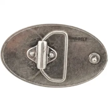 Design-Gürtelschnalle Schmetterlinge oval von Umjubelt - hinten