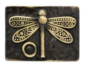 Design Belt Buckle Dragonfly gold from Umjubelt