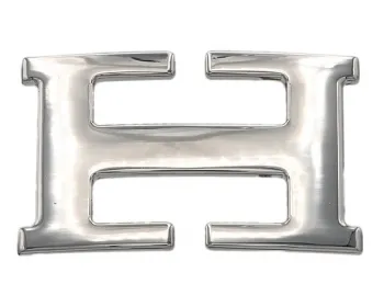 Design Belt Buckle Smile silver shining