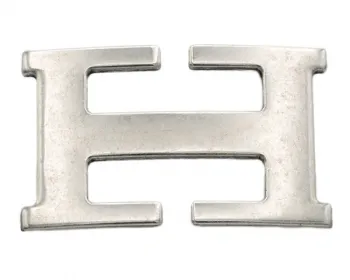 Design Belt Buckle Smile silver matt