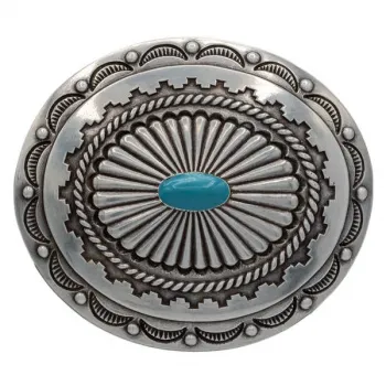 Design Belt Buckle Luca turquoise from Umjubelt