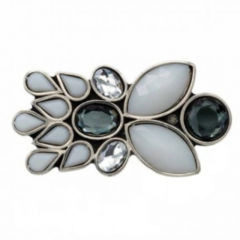 Design Belt Buckle Black and White Flower by Umjubelt