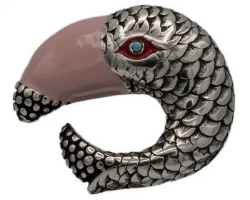 Design Belt Buckle Toucan pink from Umjubelt