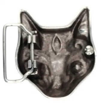 Design-Gürtelschnalle "Funkelnde Katze" von Umjubelt - hinten