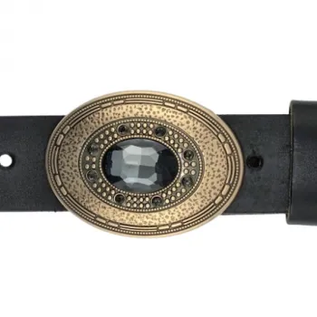 Design Gürtelschnalle Topaz Stone gold von Umjubelt mit Gürtel