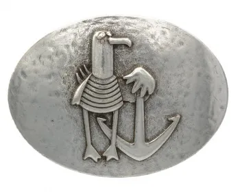 Design Belt Buckle Seagull + Anchor from Umjubelt