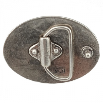 Preview: Design Gürtelschnalle Möwen Jungs von Umjubelt, Maritim, nickelfrei, Farbe: silber, für Gürtel bis 40 mm Breite - Rückseite