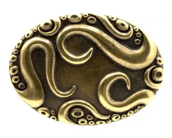 Design Belt Buckle Pulpo gold from Umjubelt