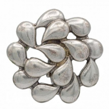 Design-Gürtelschnalle Raindrops Silber von Umjubelt