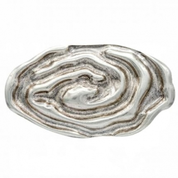Design-Gürtelschnalle Taifun Silber von Umjubelt