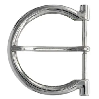 Design Belt Buckle Halfround silver from Umjubelt