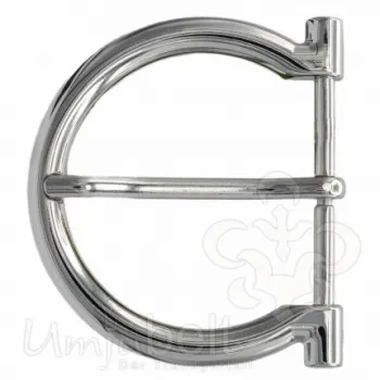Design Gürtelschnalle Halbrund silber von Umjubelt