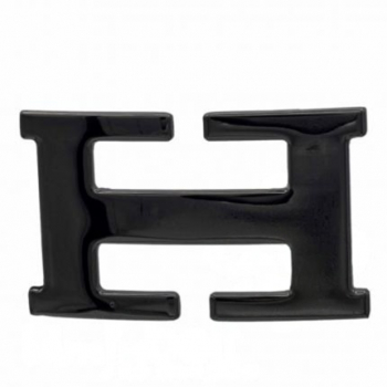 Design-Gürtelschnalle Smile Black Shining von Umjubelt