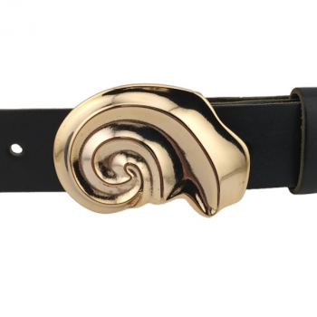 Preview: Design Gürtelschnalle Hawaii gold - am Gürtel