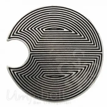 Design Gürtelschnalle Rayline silber von Umjubelt