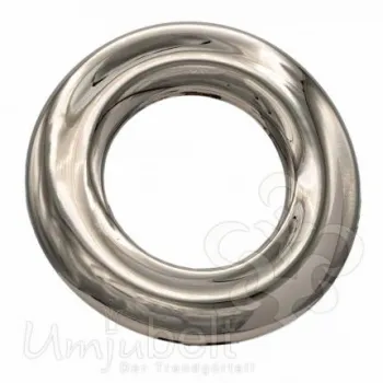 Design Gürtelschnalle Roundstyle silber von Umjubelt