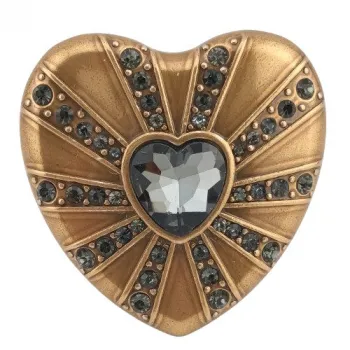 Design-Gürtelschnalle Rose Diamond grey von Umjubelt