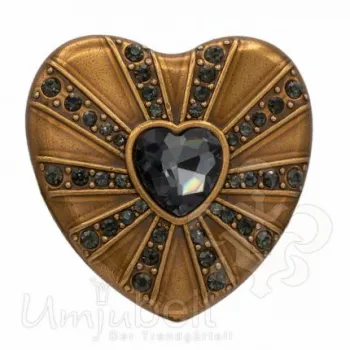 Design-Gürtelschnalle Rose Diamond grey von Umjubelt