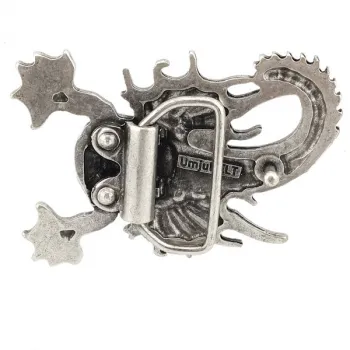 Design Gürtelschnalle Oxie silber von Umjubelt - hinten