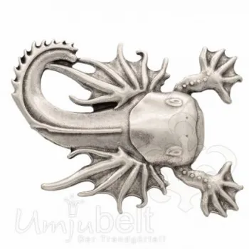 Design Gürtelschnalle Oxie silber von Umjubelt